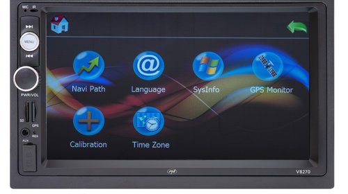 Navigatie multimedia PNI V8270 2 DIN cu GPS MP5, touch screen 7 inch, radio FM, Bluetooth, Mirror Link, AUX, USB, microSD PNI-V8270