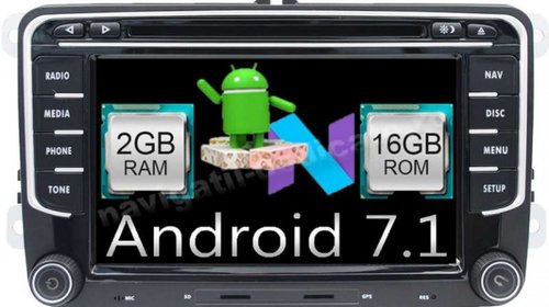 Navigatie Octavia 2 Skoda Facelift Android 7.