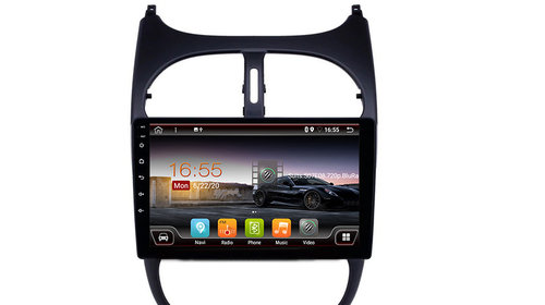 Navigatie Peugeot 206 2001-2008 full touch cu android