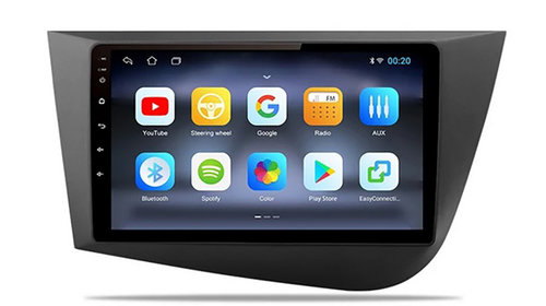 Navigatie Seat Leon 2005-2012 2K cu sistem android 4+64GB carplay wireless slot 4G