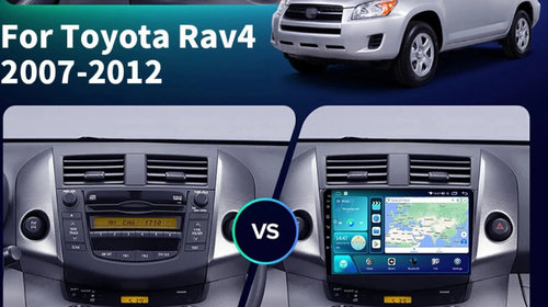 Navigatie Toyota Rav 4 2006-2012 2K cu sistem android 4+64GB carplay wireless slot 4G