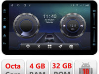 Navigatie universala 1DIN ecran de 10" Android internet Octa Core 4G bluetooth Gps Radio E402