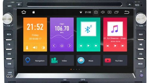 Navigatie VW Golf 4 Ecran Capacitiv Mirrorlink CARKIT TV NAVD-P9245