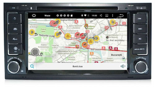 NAVIGATIE VW Touareg MULTIVAN Android 9.0 2GB Ram Carkit Bluetooth USB Waze NAVD-MT9200