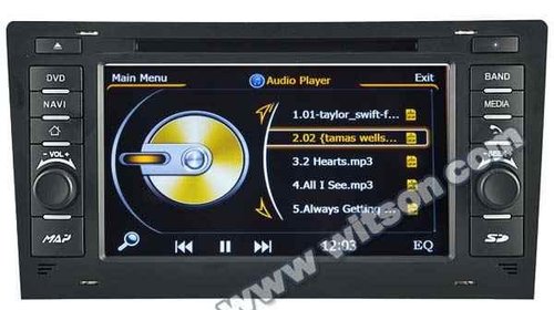 NAVIGATIE WITSON W2-C221 DEDICATA AUDI A8 S8 S100 DVD GPS TV