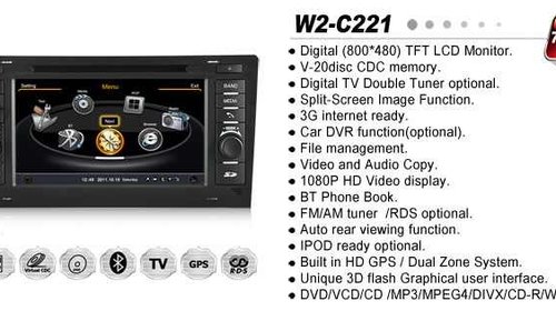 NAVIGATIE WITSON W2-C221 DEDICATA AUDI A8 S8 S100 DVD GPS TV