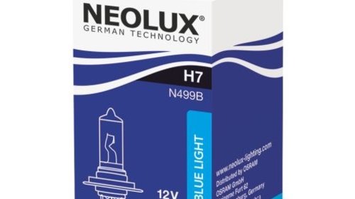 Neolux bec h7 12v 55w blue light lumina alba