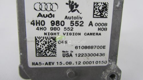Night Vision Camera Originala Audi A8 4H, A7, A6 4G -4H0980552 A