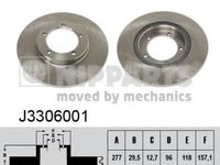 Nipparts set 2 discuri frana fata pt daihatsu