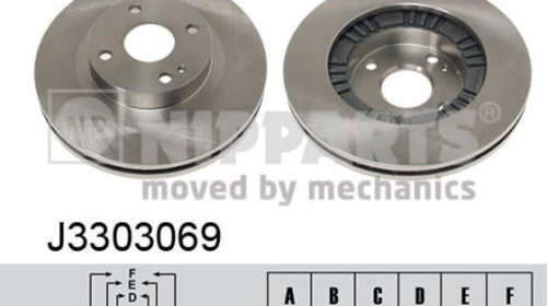 Nipparts set 2 discuri frana fata pt mazda 32