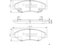 Nipparts set placute frana fata pt kia sportage(k00)