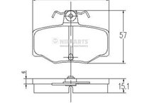 Nipparts set placute frana spate pt nissan almera,almera tino,primera p10,p11