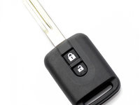 Nissan - carcasa cheie 2 butoane, (model dreptunghiular)