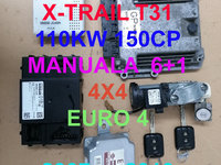 NISSAN X TRAIL T31 KIT PORNIRE ECU COMPLET 2.0 DCI 110KW 150CAI + 2 CHEI + BUTUC USA + IMO + CALCULATOR M9R