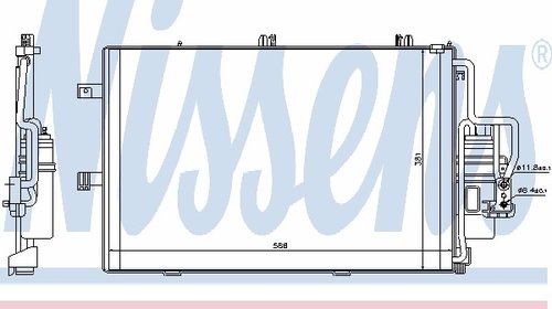 NISSENS radiator ac/ chevrolet corsa, opel co