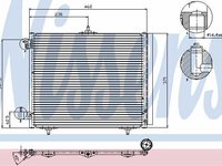 NISSENS radiator ac/ citroen C2, C3, peugeot 1007, 207, 208