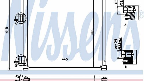 NISSENS radiator ac/ ford ka