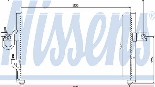 NISSENS radiator ac/ hyundai accent