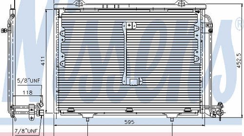 NISSENS radiator ac/ mercedes-benz c-class, c