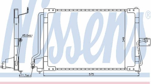 NISSENS radiator ac/ ropel astra F