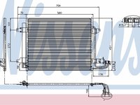 NISSENS radiator ac/ vw caddy III, vw touran