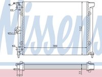 Nissens radiator motor pt seat terra, vw polo model fara ac/