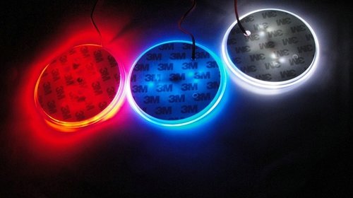 NOU! Emblema LED Skoda 82-88mm tuning auto piese