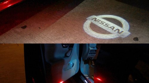 NOU ! Holograme WIRELESS Nissan fara gaura in portiera! Qashqai Juke etc.