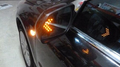 NOU ! Semnalizari secventiale oglinda 33 LED-uri, orice tip auto , universale