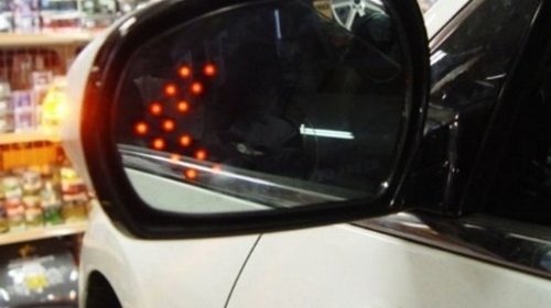 NOU ! Semnalizari secventiale oglinda 33 LED-uri, orice tip auto , universale