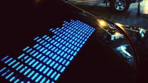 NOU! Sticker egalizator luneta auto universal | tuning tuning boxe led