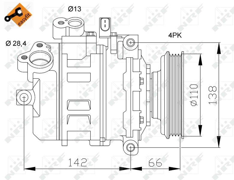 NRF Compresor, climatizare 32106 model A