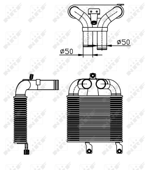 NRF Intercooler, compresor 30365 model I