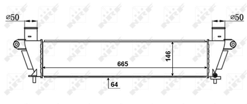NRF Intercooler, compresor 30367 la ISUZ