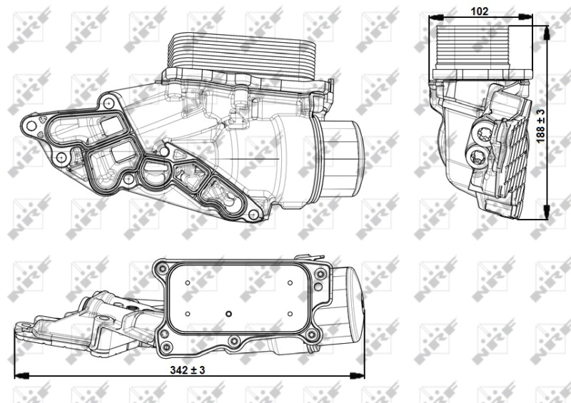 NRF Locas filtru ulei 31351 pentru masin