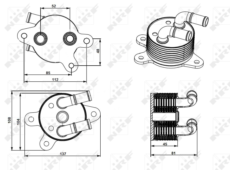 NRF Radiator racire ulei, cutie de vitez