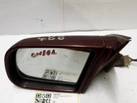 Oglindă - Culoare: Vișiniu, Electric, Parte montare: Stânga - Opel Omega B [1994 - 1999] Sedan