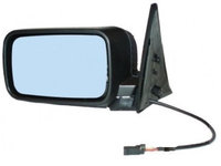 Oglinda exterioara Bmw Seria 5 E34 din 1992-06.1996 partea stanga View Max Albastra Flat Carcasa neagra cu 4 pini