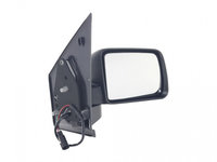 Oglinda exterioara Ford Transit Connect 06.2009-03.2013 partea dreapta View Max crom convex carcasa neagra reglare manuala fara incalzire