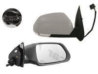 Oglinda exterioara Skoda Octavia Ii/Tour 2 (1z3/1z5), 06.2004-2008, Dreapta, reglare electrica, grunduita, incalzita, geam convex, cromat, 6 pini, cu semnalizare