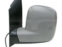 Oglinda exterioara Volkswagen Caddy Iii/Life (2k), 03.2004-06.2015, Caddy 3 (2k), 06.2015- Bus, Furgon, Stanga, reglare electrica, grunduita, incalzita, geam asferic, cromat, 5 pini