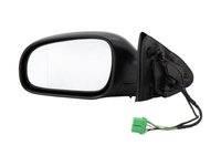 Oglinda exterioara Volvo S60 (Rs), 11.2000-03.2003, Volvo V70 (P80), 04.2000-06.2004, Stanga, Crom, electrica, Cu incalzire, carcasa prevopsita, grunduita, Asferica, View Max, 30634919 9060516M, carcasa grunduita, cu lampa perimetru, cu pliere, cu me