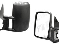 Oglinda exterioara VW LT2 05.1996-12.2005 Partea Stanga Crom Asferica Manuala Fara Incalzire 2D1857501A 513495110H, carcasa neagra