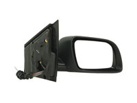 Oglinda exterioara VW Polo (9N) Hatchback 10.2001-04.2005 Partea Dreapta Crom Convex Manuala Prin Cablu Fara Incalzire 6Q0857538A, carcasa grunduita