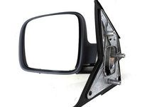 Oglinda exterioara VW Transporter (T5)/Multivan 04.2003-10.2009 Partea Stanga Crom Asferica Manuala Fara Incalzire, carcasa grunduita