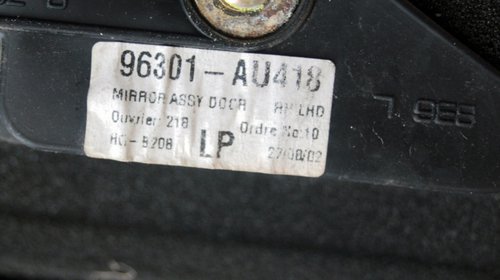 Oglinda partea dreapta electrica(5 fire) 96301AU418 Nissan Primera model 2002 2003 2004 2005