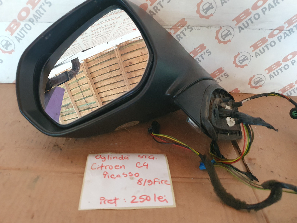 OGLINDA STANGA CITROEN C4 PICASSO 8 / 9 FIRE LUMINA AMBIENTALA