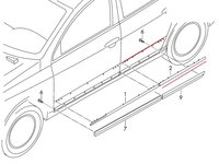 ORNAMENT CROMAT USA SPATE ST/ DR , PT VW PASSAT 2005-2010