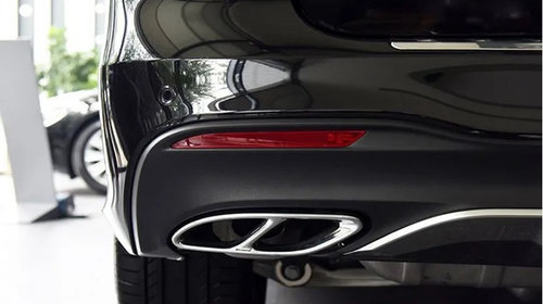 Ornament de toba compatibil Mercedes Clasa C W205 S205 pachet AMG -Argintiu Cod:TYH117SL