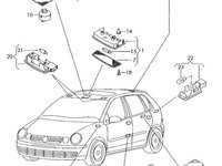 Ornament lampa panou usa Volkswagen Polo 9N 2001 VOLKSWAGEN POLO (9N_) [ 2001 - 2012 ] OEM 6Q0947419